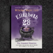 Cool Cauldron Paarse Magic Witch Verjaardagsfeest Kaart