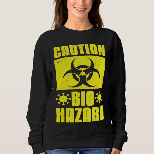 Cool Caution Bio Hazard Puberty Virus Scientists Trui (Voorkant)