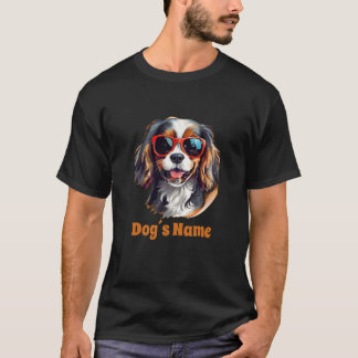Cool Cavalier Koning Charles Spaniel met Zonnebril T-shirt