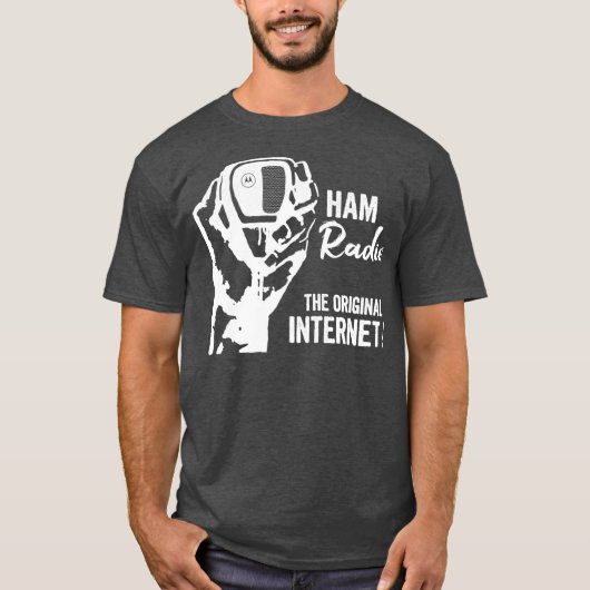 Cool CB HAM Radio Origineel Internet T-shirt (Voorkant)
