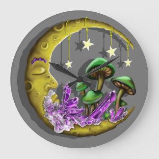 Cool Celestial paddenstoel ontworpen Grote Klok