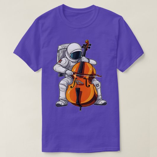 Cool Cello Art Cellist Muziek Cello Speler Astrona T-shirt (Design voorkant)