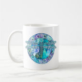 Cool Celtic Dragonfly Koffiemok (Links)
