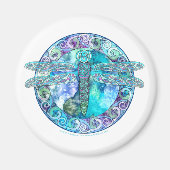 Cool Celtic Dragonfly Magneet (Voorkant)