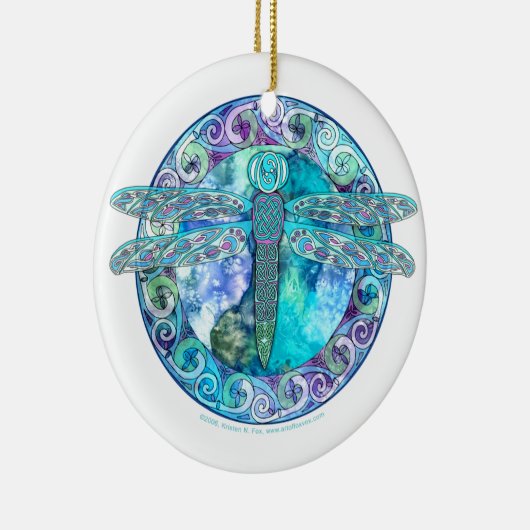 Cool Celtic Dragonfly Ornament (Rechts)