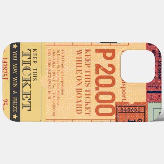 Cool  cenima tickets Modern mid century Case-Mate iPhone Case (Achterkant (horizontaal))