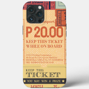 Cool  cenima tickets Modern mid century Case-Mate iPhone Case