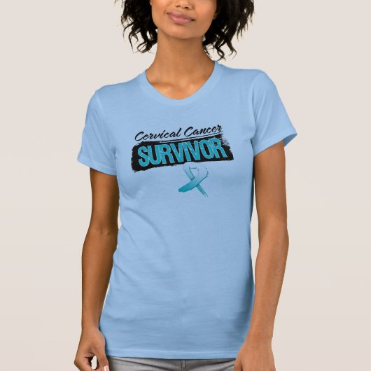 Cool Cervical Cancer Survivor T-shirt (Voorkant)