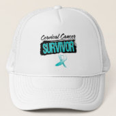 Cool Cervical Cancer Survivor Trucker Pet (Voorkant)
