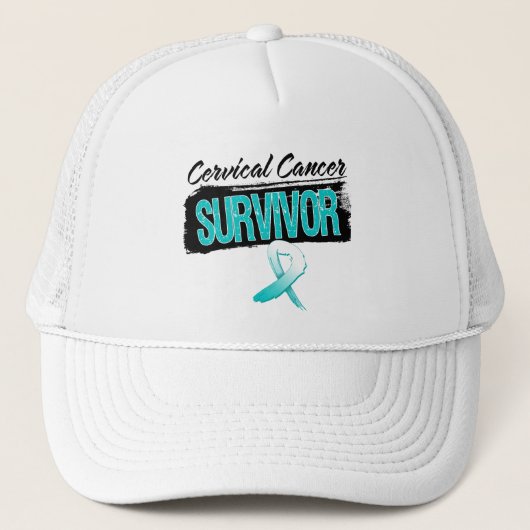 Cool Cervical Cancer Survivor Trucker Pet (Voorkant)