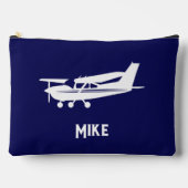 Cool Cessna vliegtuig, eenvoudig, blauw, luchtvaar Etui (Voorkant)