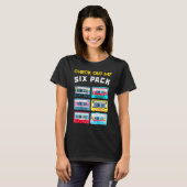Cool Check Out My 6 Pack  Sarcastic Music Cool Des T-shirt (Voorkant volledig)