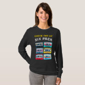 Cool Check Out My 6 Pack  Sarcastic Music Cool Des T-shirt (Voorkant volledig)