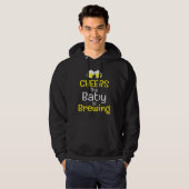 Cool Cheers Baby Is Brewing Beer Brewing Teachers Hoodie (Voorkant volledig)