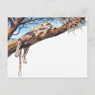 Cool cheetah briefkaart