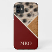 Cool Cheetah monogram Case-Mate iPhone Case (Achterkant)