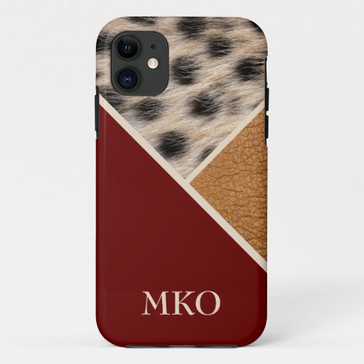 Cool Cheetah monogram Case-Mate iPhone Case (Achterkant)
