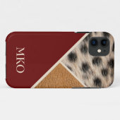 Cool Cheetah monogram Case-Mate iPhone Case (Achterkant (horizontaal))