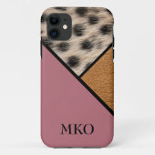 Cool Cheetah monogram Case-Mate iPhone Case (Achterkant)