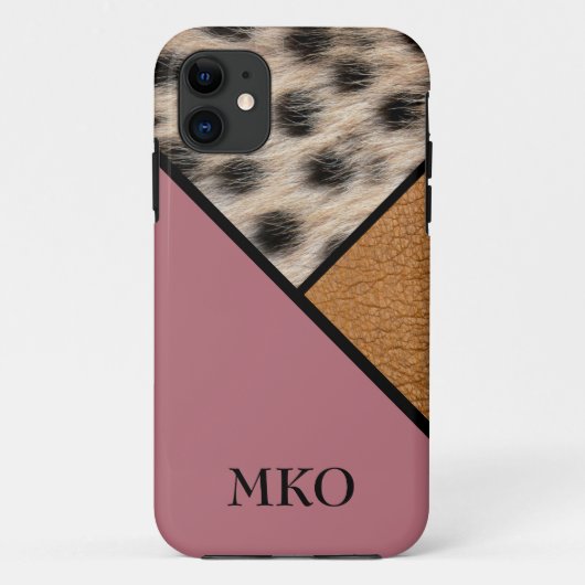Cool Cheetah monogram Case-Mate iPhone Case (Achterkant)