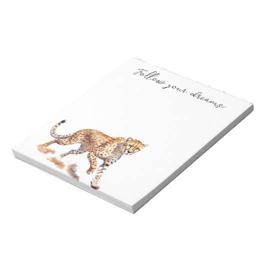 Cool Cheetah Notitieblok (Linkerzijde)