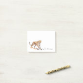Cool Cheetah Post-it® Notes (Op bureau)