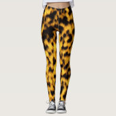 Cool Cheetah Rave Liefde Leggings (Voorkant)