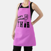 Cool Chef Baker Vrouwen Schorten, Roze Print Schor Schort (Insitu)
