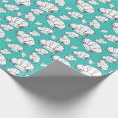 Cool Chef Petten Patroon Liefde Bakken en Koken Cadeaupapier (Hoek)