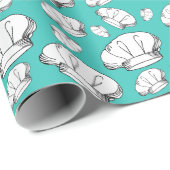 Cool Chef Petten Patroon Liefde Bakken en Koken Cadeaupapier (Rol Hoek)