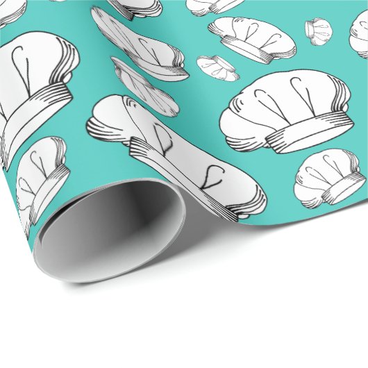 Cool Chef Petten Patroon Liefde Bakken en Koken Cadeaupapier (Rol Hoek)