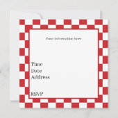 Cool chef pizza feest kaart (Achterkant)