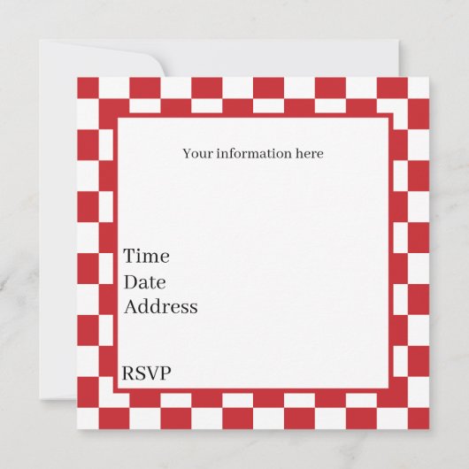 Cool chef pizza feest kaart (Achterkant)