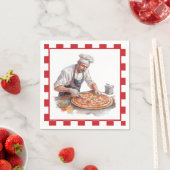 Cool chef pizza feest servet (Insitu)