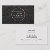 Cool Chef Rustic Copper Knife Logo Corkboard Visitekaartje (Voorkant / Achterkant)