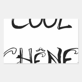 COOL CHÊNE - Games des Mots - Francois Ville Rechthoekige Sticker