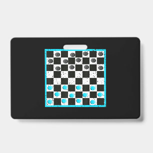 Cool Chess Board Halloween Costume Funny Lazy DIY Badge