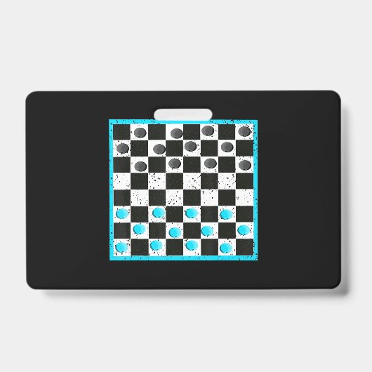 Cool Chess Board Halloween Costume Funny Lazy DIY Badge (Voorzijde)
