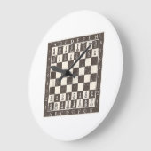 Cool Chess Board Halloween Costume Funny Lazy DIY Grote Klok (Hoek)