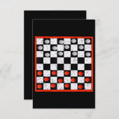 Cool Chess Board Halloween Costume Funny Lazy DIY Informatiekaartje (Voorkant / Achterkant)