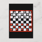 Cool Chess Board Halloween Costume Funny Lazy DIY Informatiekaartje (Voorkant)