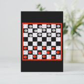 Cool Chess Board Halloween Costume Funny Lazy DIY Informatiekaartje (Staand voorkant)