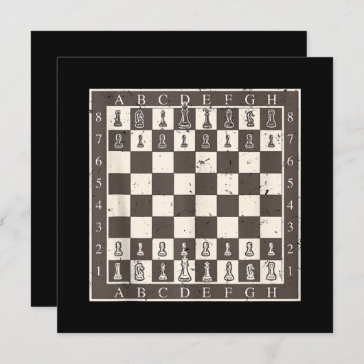 Cool Chess Board Halloween Costume Funny Lazy DIY Kaart (Voorkant / Achterkant)