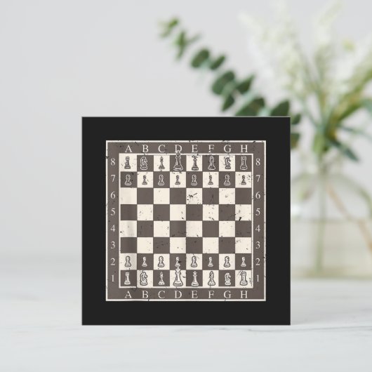 Cool Chess Board Halloween Costume Funny Lazy DIY Kaart (Staand voorkant)