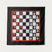 Cool Chess Board Halloween Costume Funny Lazy DIY Wandkleed (Voorkant (horizontaal))