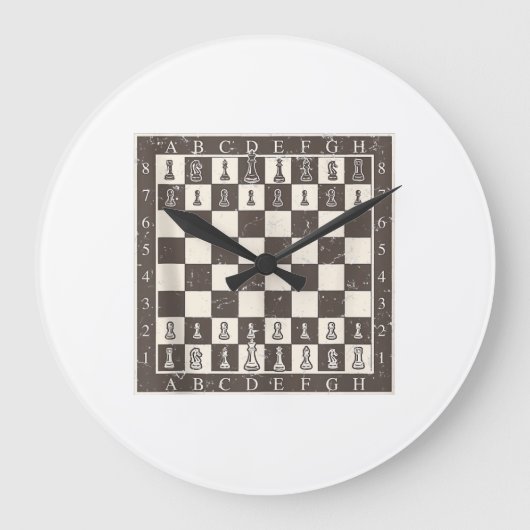 Cool Chess Board Halloween Costume Funny Lazy Grote Klok (Voorkant)