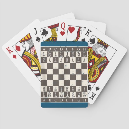 Cool Chess Board Halloween Costume Funny Lazy Pokerkaarten (Achterkant)
