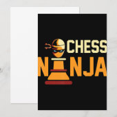 Cool Chess Ninja Chess Lovers Gift Bedankkaart (Voorkant / Achterkant)