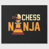 Cool Chess Ninja Chess Lovers Gift Cadeaupapier (Vlak)