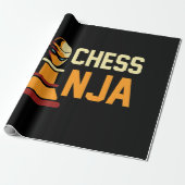Cool Chess Ninja Chess Lovers Gift Cadeaupapier (Uitgerold)